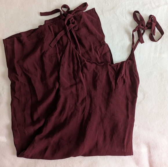 Reformation Burgundy Midi Dress - Picture 2 of 3